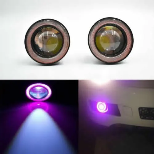 

Angel Eyes DRL Lamp COB Car Fog Light Halo Ring Purple Super Brightness