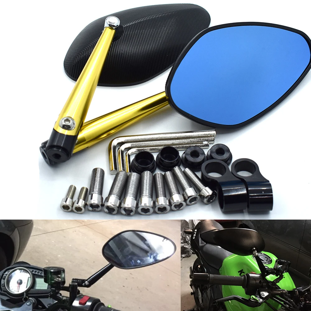 

Универсальные мотоциклетные боковые зеркала заднего вида Мотоцикл с ЧПУ Алюминиевый Мотор велосипедный Кроссовый мотоцикл для Yamaha FJ-09