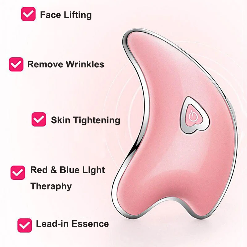 Массажер для лица и шеи Guasha устройство удаления морщин тела электрический массаж