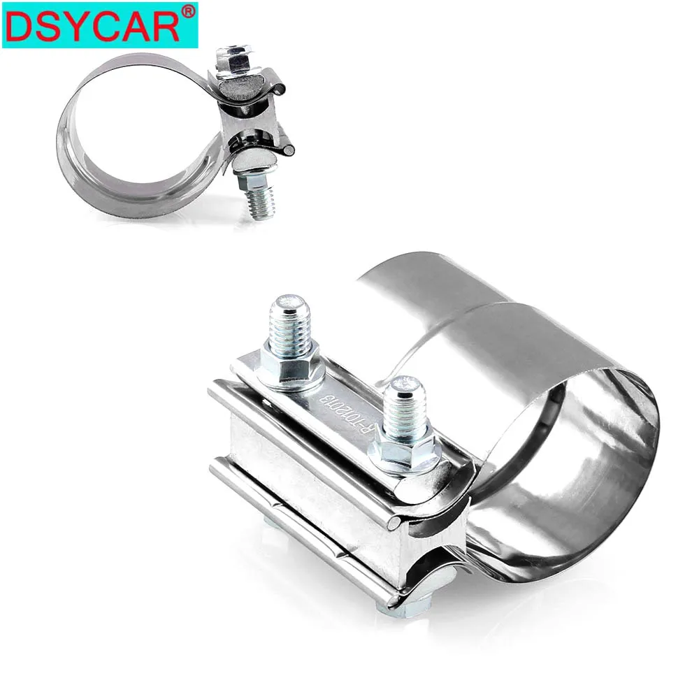 

DSYCAR 1 Набор многофункциональный зажим для выхлопной трубы, стыковое соединение, нержавеющая сталь, выхлопная втулка, Зажимная лента, компле...