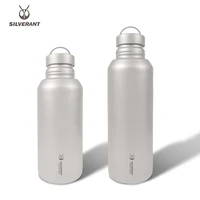 silverant titanium large water bottle 1 2l1 5l ultralight weight drinkware with back rope sleeve for car travel hinking camping
