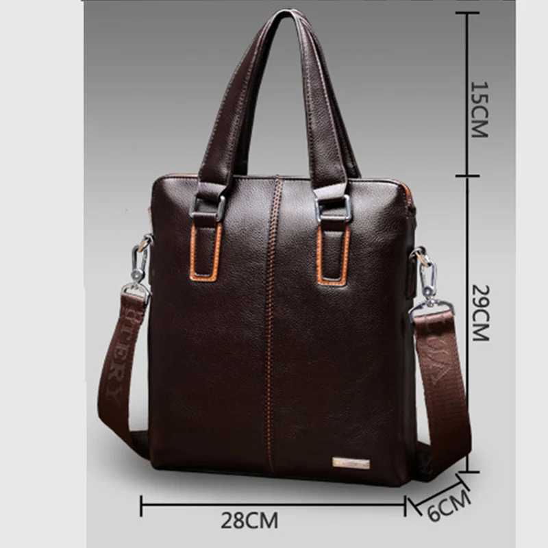 Мужская сумка повседневный портфель мужская деловая на плечо кожаная