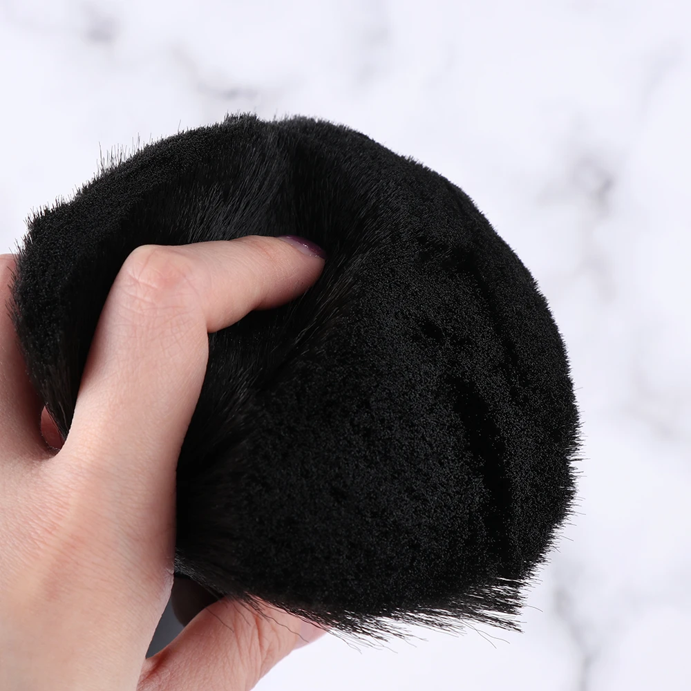 

1PC Soft Black Neck Face Duster Beard Brushes Barber Hair Cleaning Hairbrush Salon Cutting Hairdressing Styling Makeup Tools