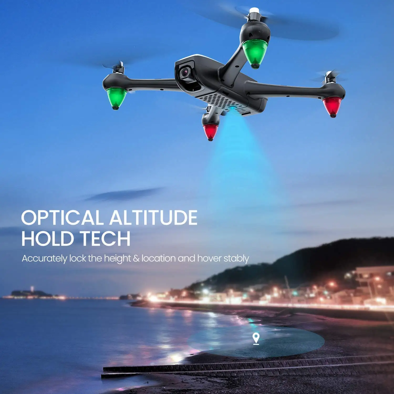 Potensic D60 gps Дрон с 4K широкоугольным HD FPV двойной камерой бесщеточный мотор RC Дрон Квадрокоптер