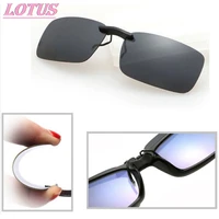1pc unisex polarized clip on driving glasses sunglasses day vision uv400 lens driving night vision riding sunglasses clip new