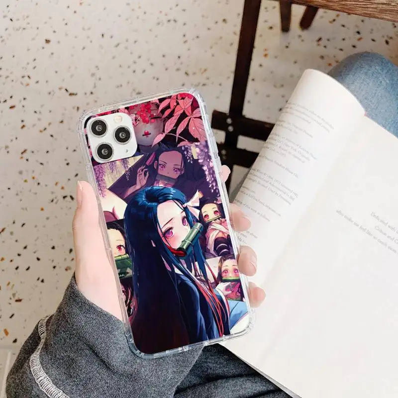 

Demon Slayer Japan anime Phone Cases Transparent soft For iphone 5 5s 5c se 6 6s 7 8 11 12 plus mini x xs xr pro max