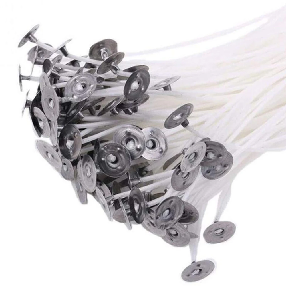 Фитиль в виде свечи длиной 15 см 100 шт. фитиль из хлопка хлопчатобумажной пряжи для