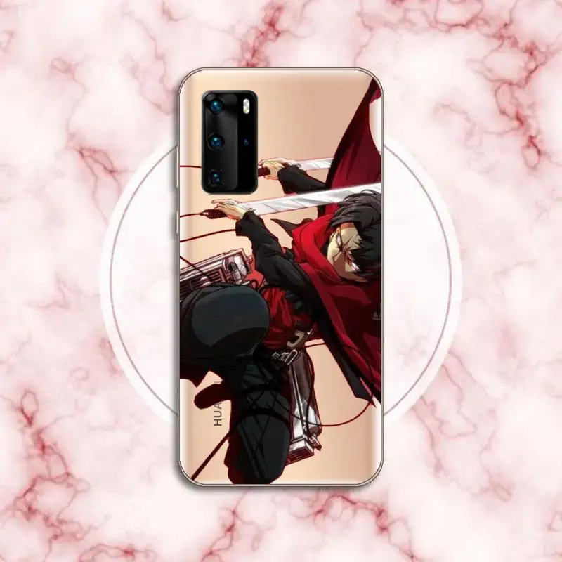 

Attack on Titan hot anime Phone Case Transparent for Huawei P20 P30 P40 honor 8 10i P smart 2019 Samsung A71 A21S S10 20 plus