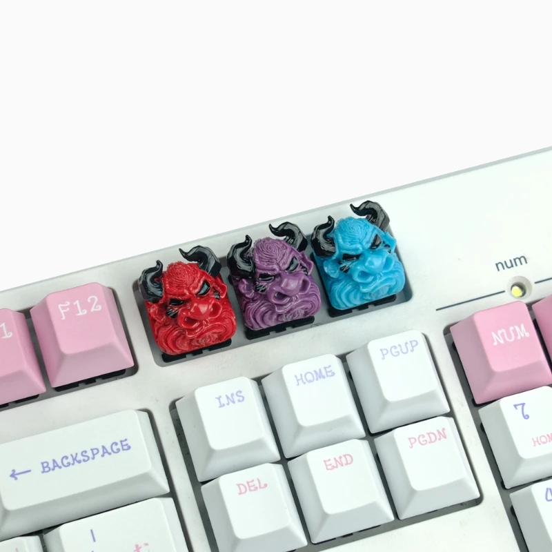 

1PC Resin Keycaps Tauren Artisan Design Keycap Manual Customized Stereoscopic Relief Keycaps For DIY Keyboards