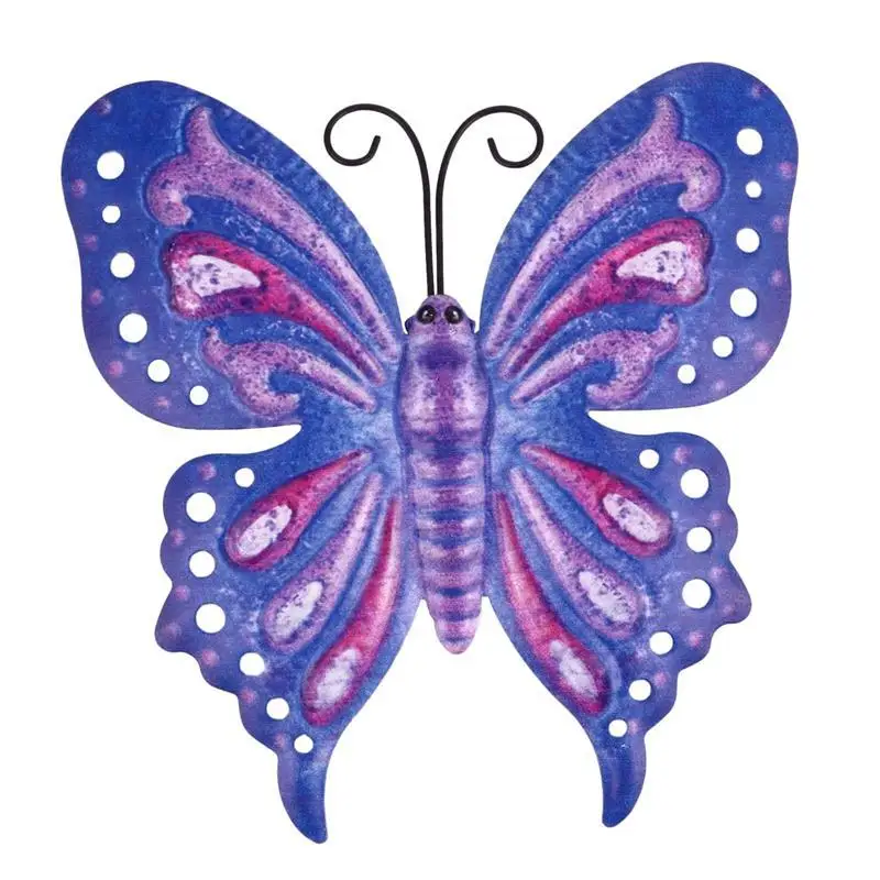

Украшение для сада, аксессуары для сада на открытом воздухе, железная подвеска-бабочка Jardineria, изящная настенная подвеска, украшение для сте...