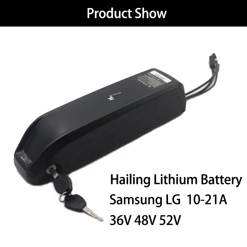 36 в 48 в 52 в Hailong литиевая батарея для электровелосипеда 10-21A LG SamSung Ebike батарея Hailong батарея Velo электрик