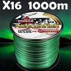 Леска рыболовная плетеная, 1000 м, 0,16-2,0 мм, в соленой воде