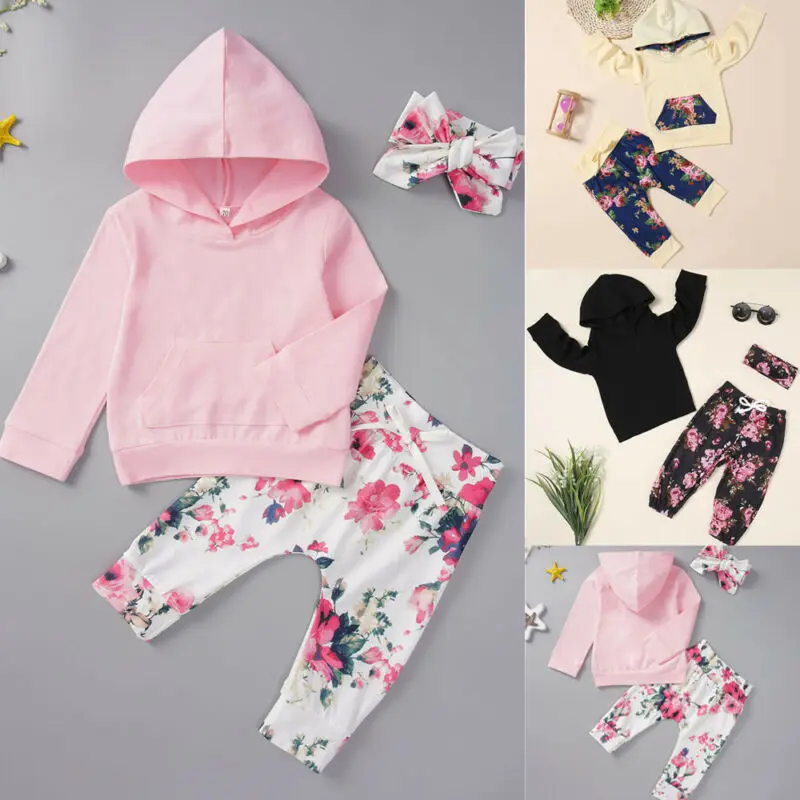 Осенняя одежда для новорожденных девочек топы с капюшоном и длинными рукавами