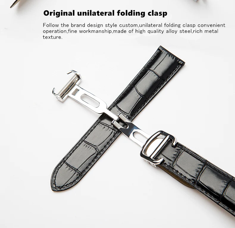 Натуральная кожа ремешок для часов 20/22/23/24/25 мм подходит для Cartier Tank Solo W6700255 ремешок для часов для Для мужчин/Для женщин