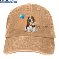 denim cap basset hound dog sleep baseball dad cap adjustable classic sports for men women hat