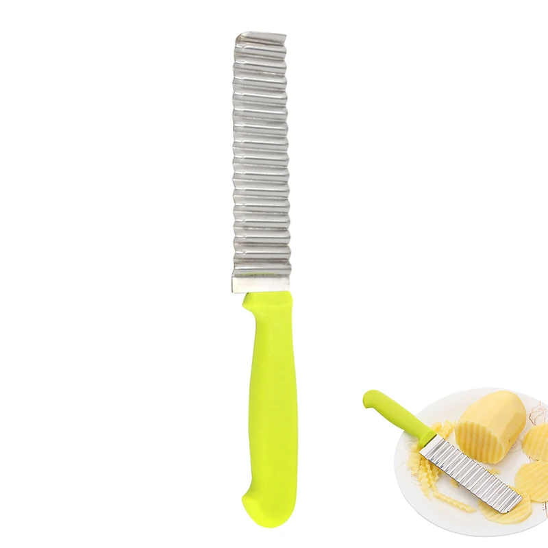 Нержавеющая сталь резак для картофеля картофель фри гофрированный нож Фрукты