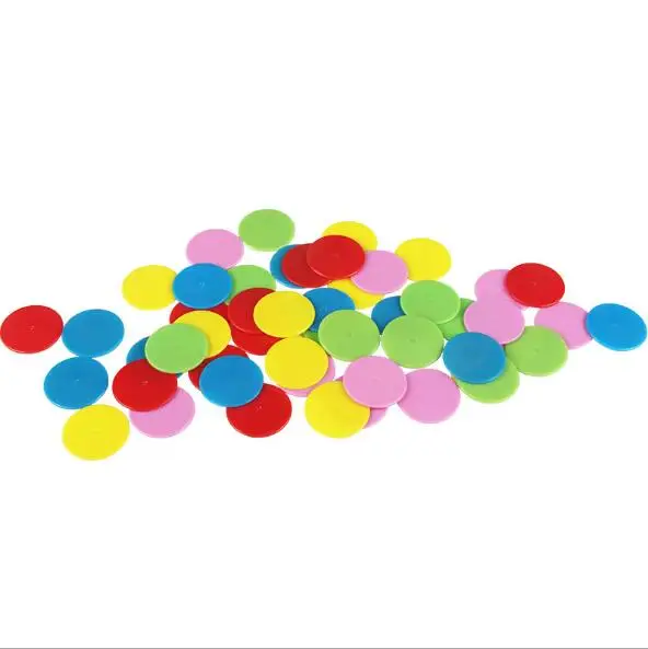 50 шт. 3 см подсчета диск Цвет чип игровая валюта ребенка цифровой Когнитивное