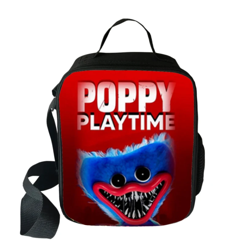 

Сумка для ланча Game Poppy Playtime, изолированная сумка для обеда для мальчиков и девочек-подростков, сумки на плечо для еды и пикника, портативный ш...