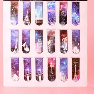 H 18 шт. мини набор магнитных закладок Kawaii закладки-наклейки для книг маркер бумага для чтения студенческие канцелярские принадлежности - Цвет: H