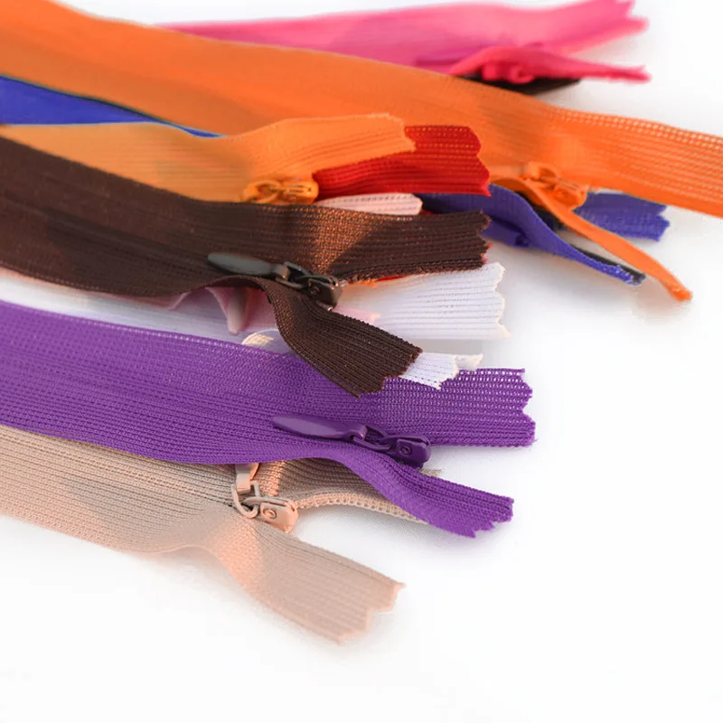 

Invisible Zipper Accessory Lace Edge Closed Tail Women's Clothes Cheongsam Pillow Wedding Pants Zipper 60cm zippers for sewing