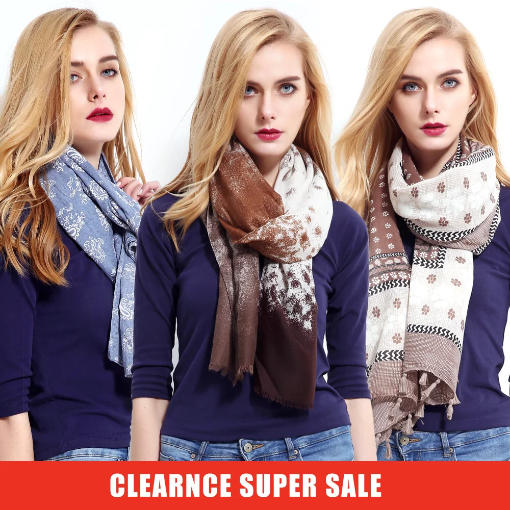 Женский зимний шарф из пашмины VIANOSI толстый теплый палантин в горошек с длинными