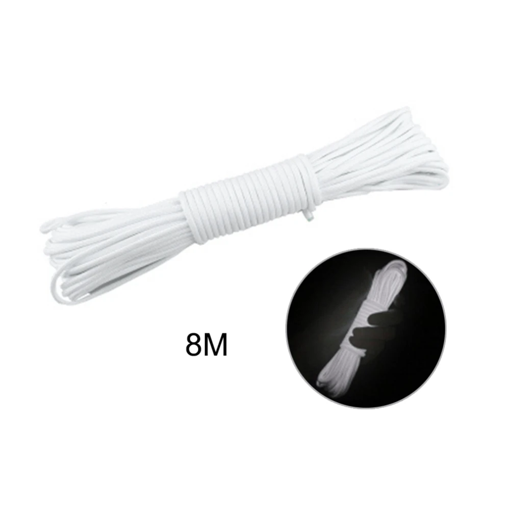 Светится в темноте светящийся шнур 9 нитей ядро веревка Открытый выживания