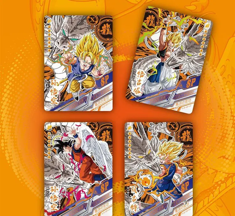 Новинка 100 шт. карточка из аниме Драконий жемчуг черная коробка Коллекционная