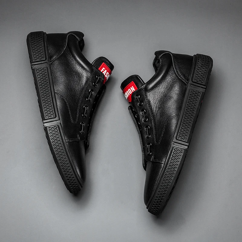 Лоферы мужские из натуральной кожи Уличная Повседневная модная дизайнерская