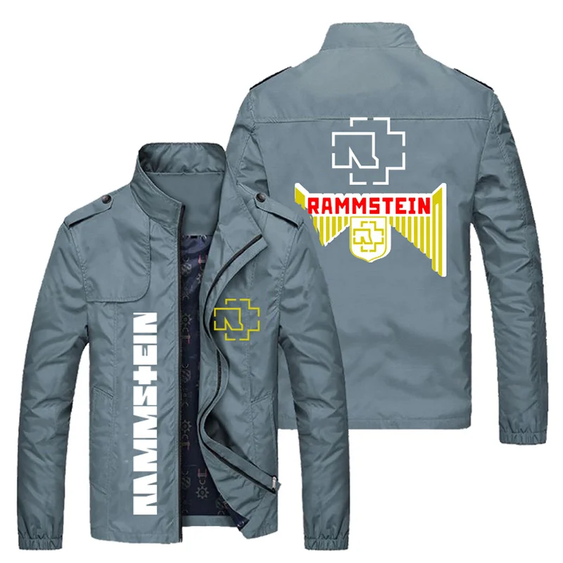 

2021 New Jacket Men's Clothing Slim Fit Jacket Casual Coat Stand Collar Locomotive Style Outerwear for Man Baseball Jacket Brand