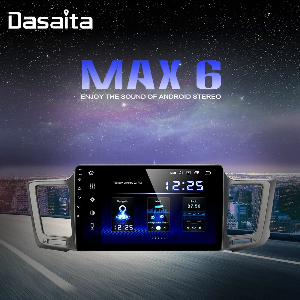 10," ips 1 Din Android 9,0 мультимедийный автомобильный радиоприемник для Toyota RAV4 USB 4 Гб ram MAX6 gps Bluetooth