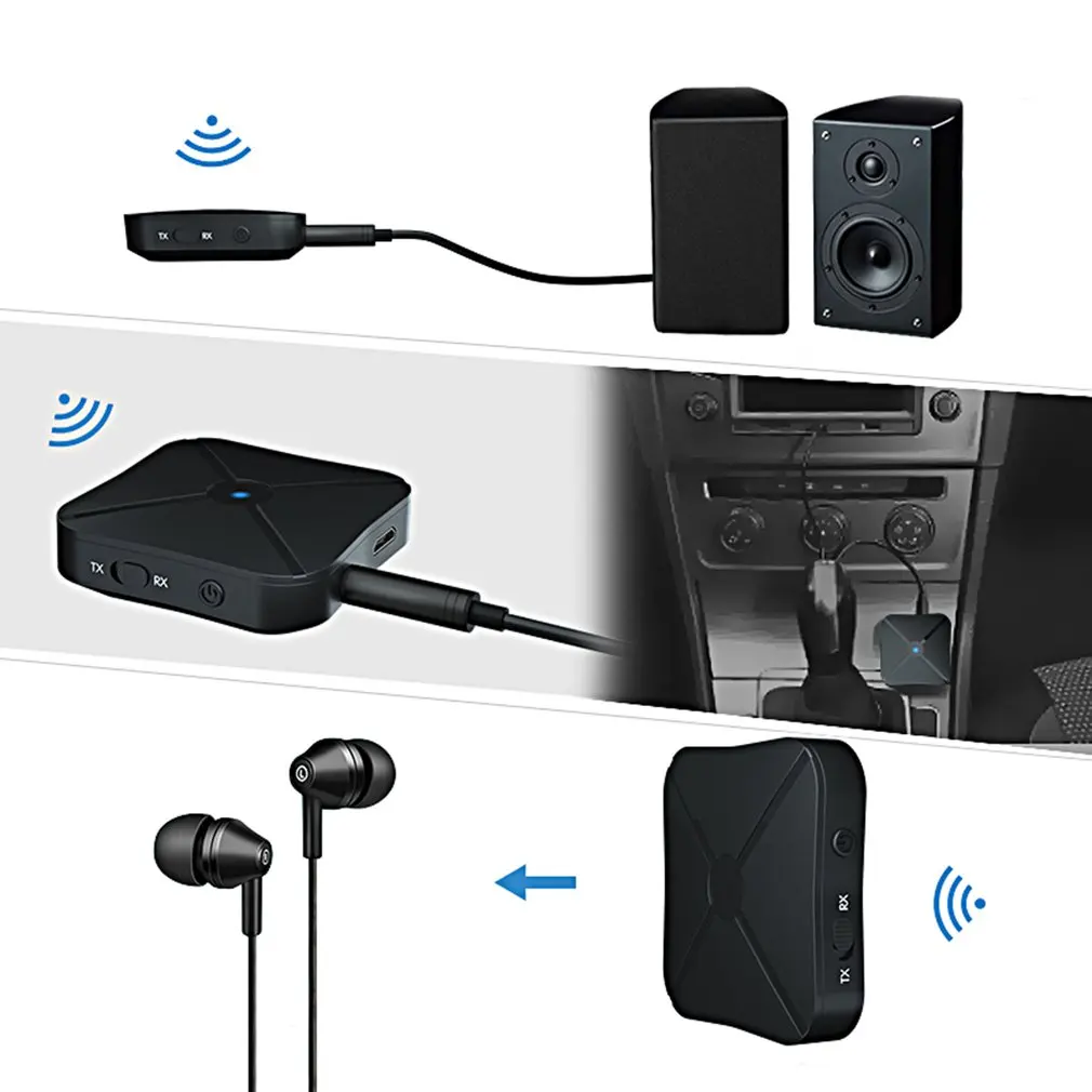 

Приемник и передатчик Bluetooth 5,0, беспроводной стерео адаптер Rca 3,5 мм, разъем Aux для динамика, телевизора, автомобиля, ПК