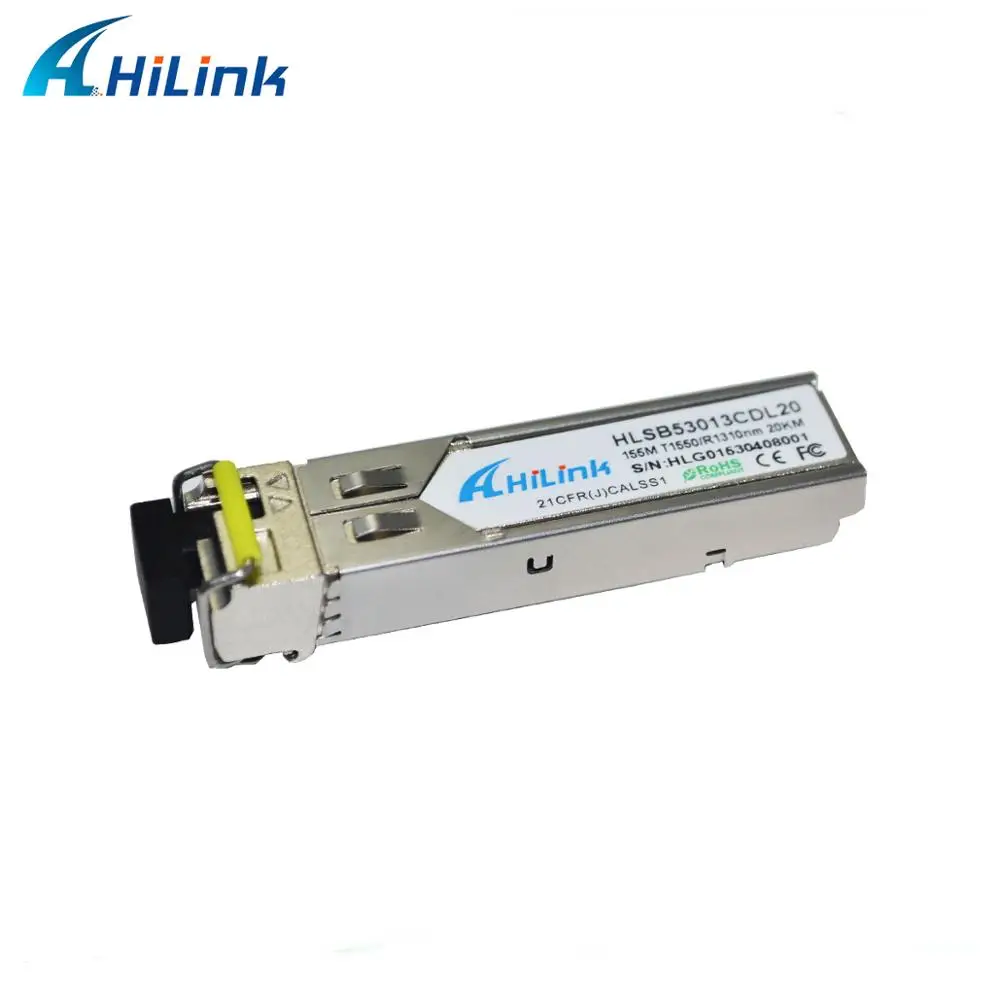 Hilinktech Бесплатная Доставка! 155M 1310nm SMF GE SFP Трансивер 10KM LC DDM | Мобильные телефоны и