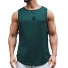 Жилет для бега, Мужская одежда для спортзала, сетчатые майки, майка для бодибилдинга и бодибилдинга, Мужская футболка без рукавов для фитнеса, спортивный топ для мышц