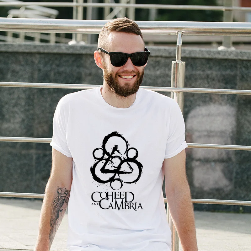 

New Coming Coheed And Cambria Customized Faddish T-Shirts Graphic Men T Shirts Prevalent Cute Tops Tees For Adult