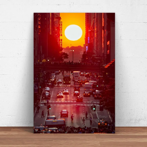 

Новый Йорк, металлический жестяной знак с подсветкой, 20x30 см