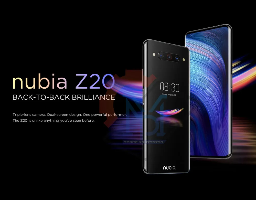 Мобильный телефон Nubia Z20, 6,42+ 5,1 дюймов, двойной гибкий AMOLED экран, 6 ГБ+ 128 Гб, Snapdragon 855 Plus камера, смартфон МП