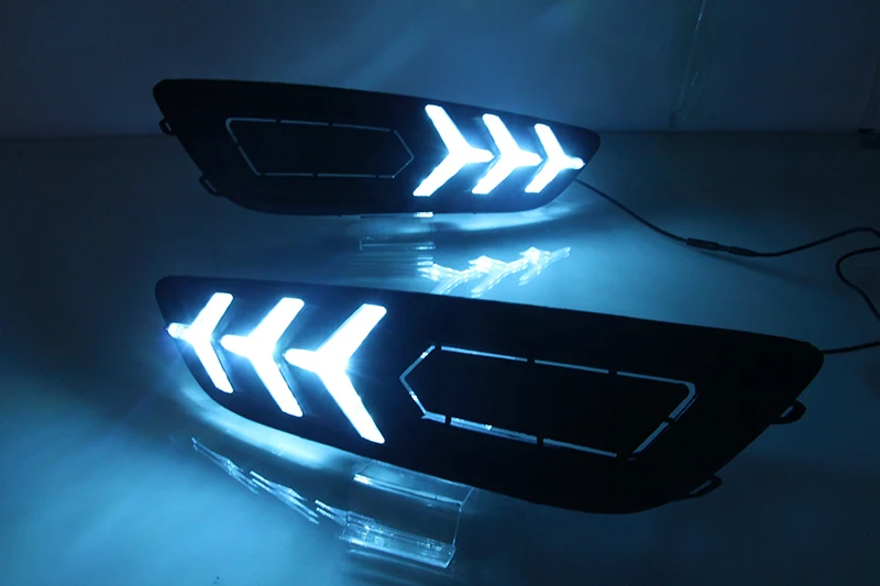 Автомобильная проблесковая 1 пара для Ford Focus 4 2015 2016 2017 2018 светодиодный автомобиль