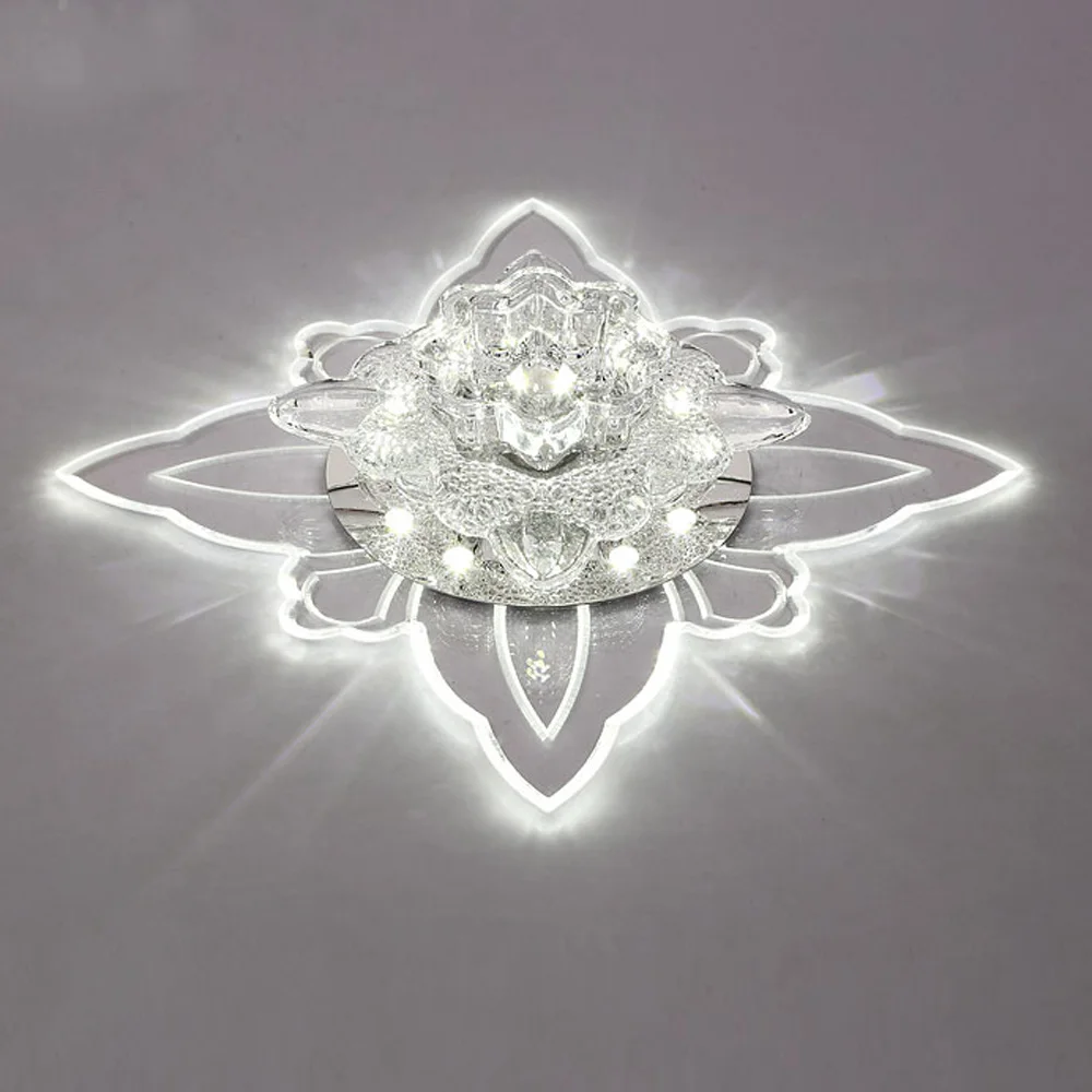 Красивый светильник для дома потолочный кристалл коридора крыльца балкона