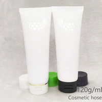 120ml white soft tube for mildy washbutterdaynight creammask essencemedical container plastic tube cosmetic hose packing