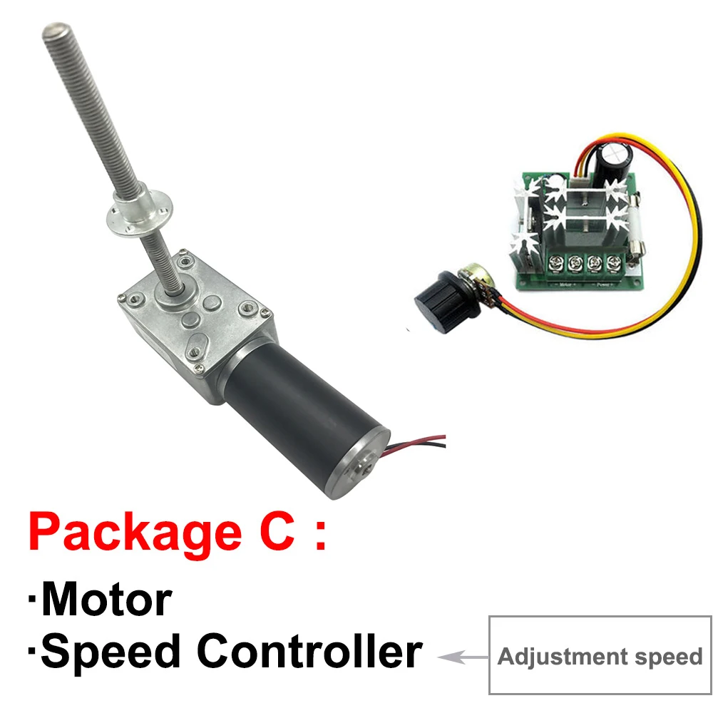 Резьбовой винт для редукторного электродвигателя 12 В 24 постоянного тока 116 мм 470