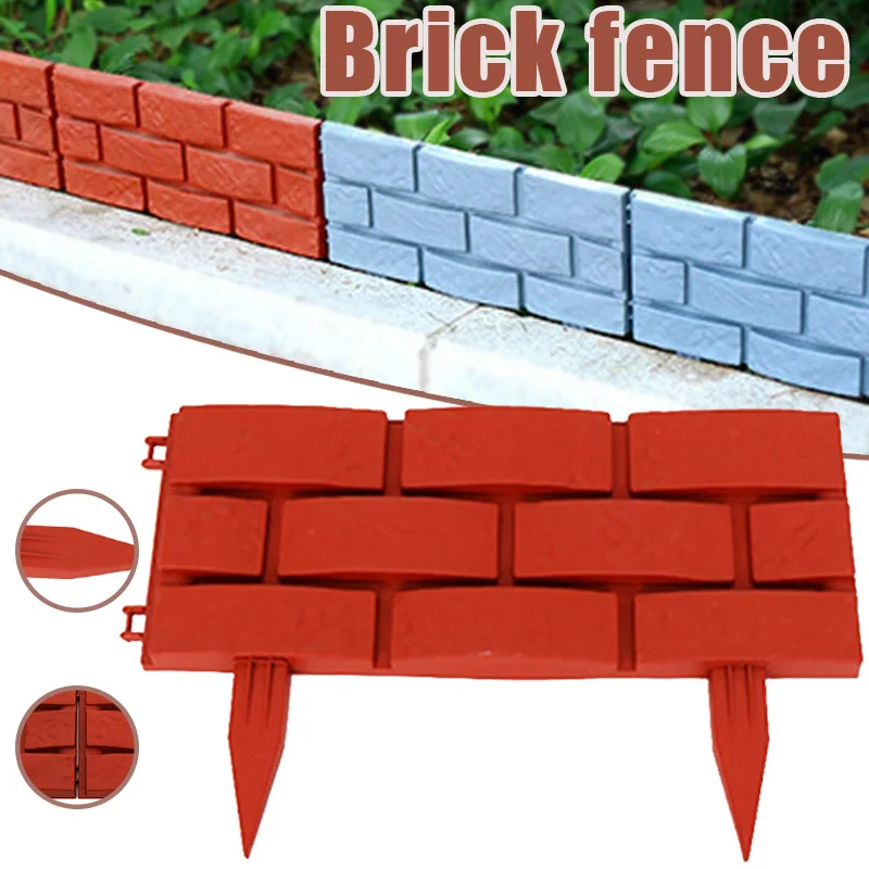 

Brick Shaped Fence Detachable Splicing Plastic Fence Garden Decorations JDH88