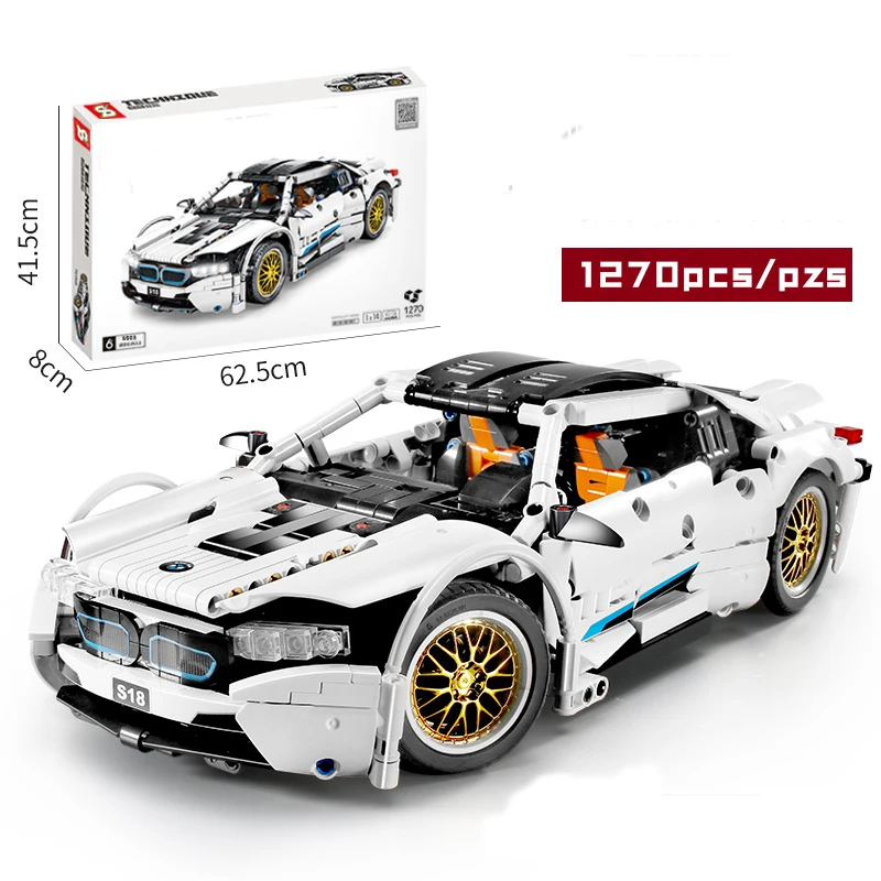 

Sports Car Model Racing Car Puzzle Assembly Car Small Particle Building Block Toys