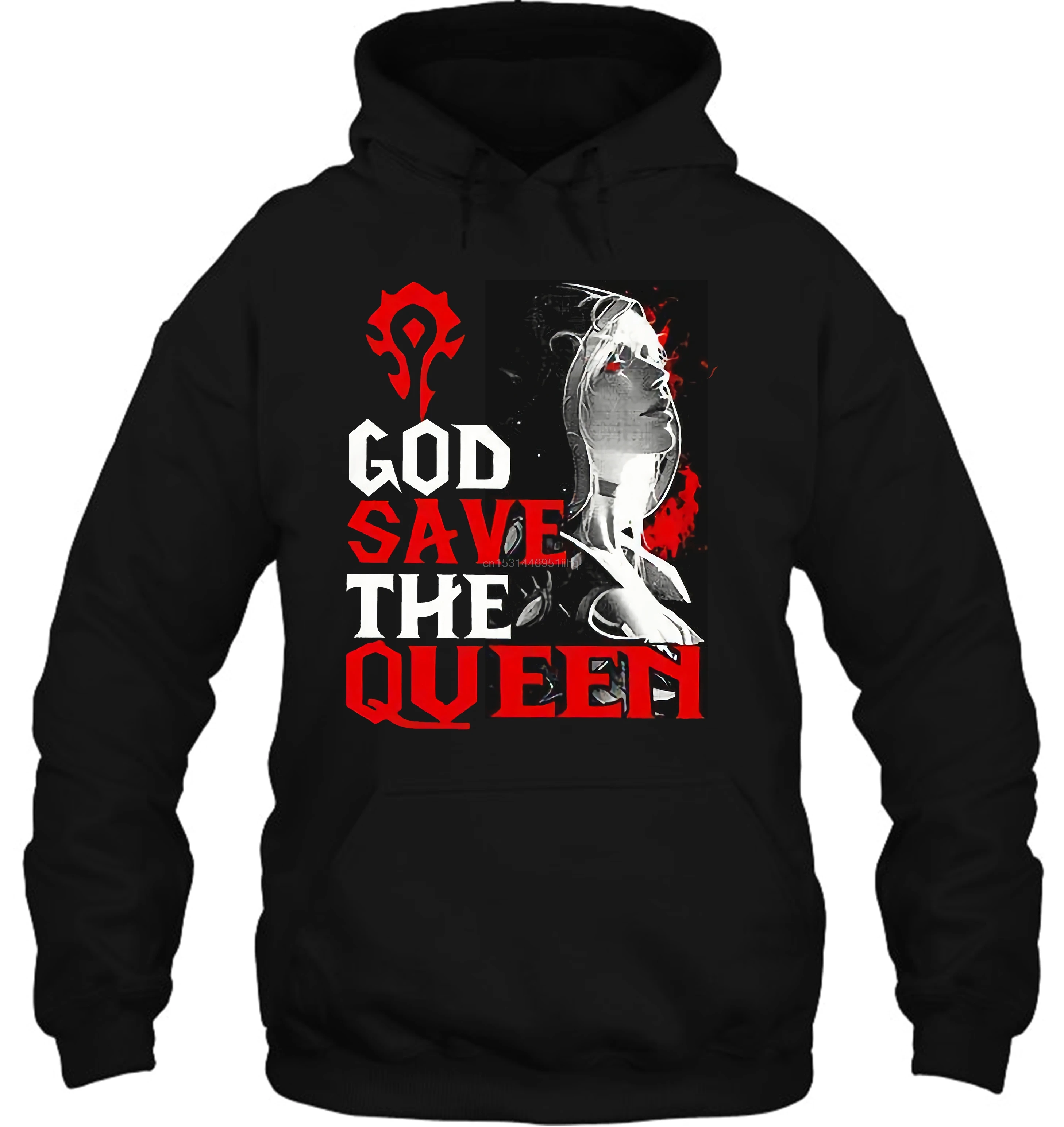 Мужская толстовка с капюшоном God Save Queen The Horde WOW версия для женщин и мужчин Уличная
