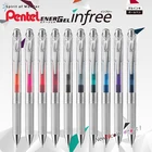 Японская гелевая ручка PENTEL, 10 шт., лимитированная, BLN75, прозрачная ручка, Цветной Стержень, водная ручка 0,5 мм, студенческие письменные принадлежности