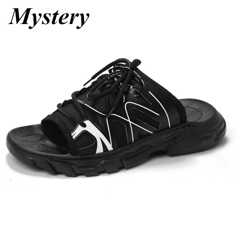 2019 Модные мужские пляжные сандалии обувь для влюбленных летние гладиаторы