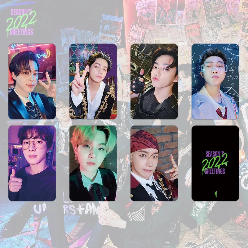 

KPOP Bangtan Boys 2022 SEASON'S GREETINGS photo card LOMO card postcard high quality photo card Cosplay gift JIMIN JK SUGA RM