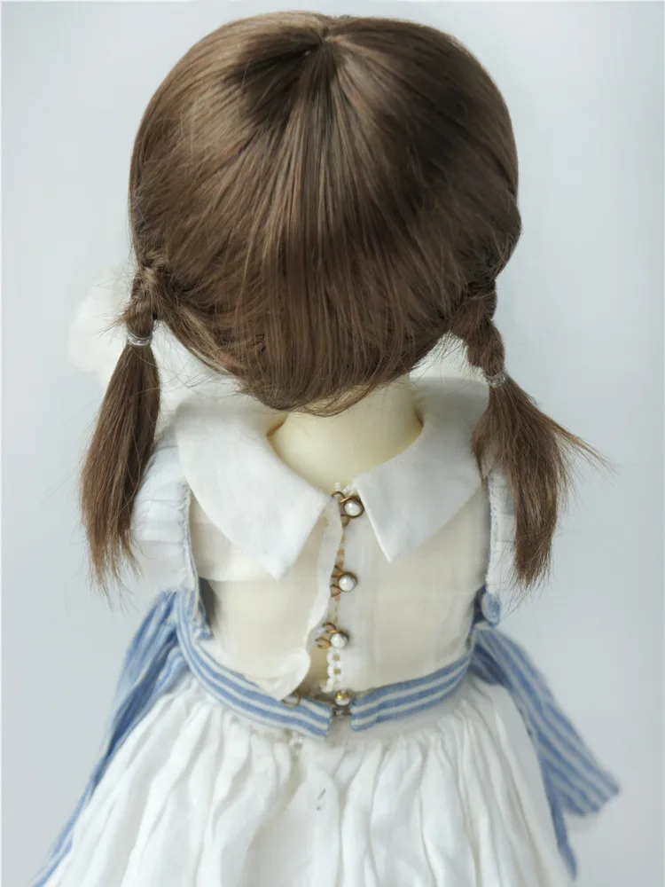 

SD Doll wigs JD509 8-9inch 21-23cm Synthetic mohair BJD Hair Nature twins Country Girl braids wig