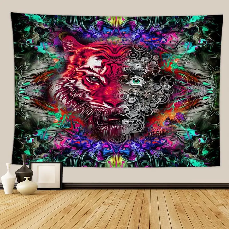 

psychedelic skull wall tapestry large bedroom decor bedspread tapiz pared trippy tapestry boho home decor