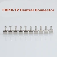 1pcs fbi10 12 central short circuit connection strip din rail screw terminal block wire cable connector uk16nb bornier parts