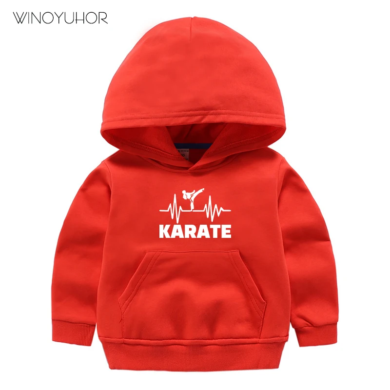 Sudaderas con estampado de latido de coraz&oacute;n de Karate para ni&ntilde;os, jers&eacute;is de manga larga, Tops de beb&eacute;, ropa de calle de Hip-Hop, Oto&ntilde;o e Invierno-3